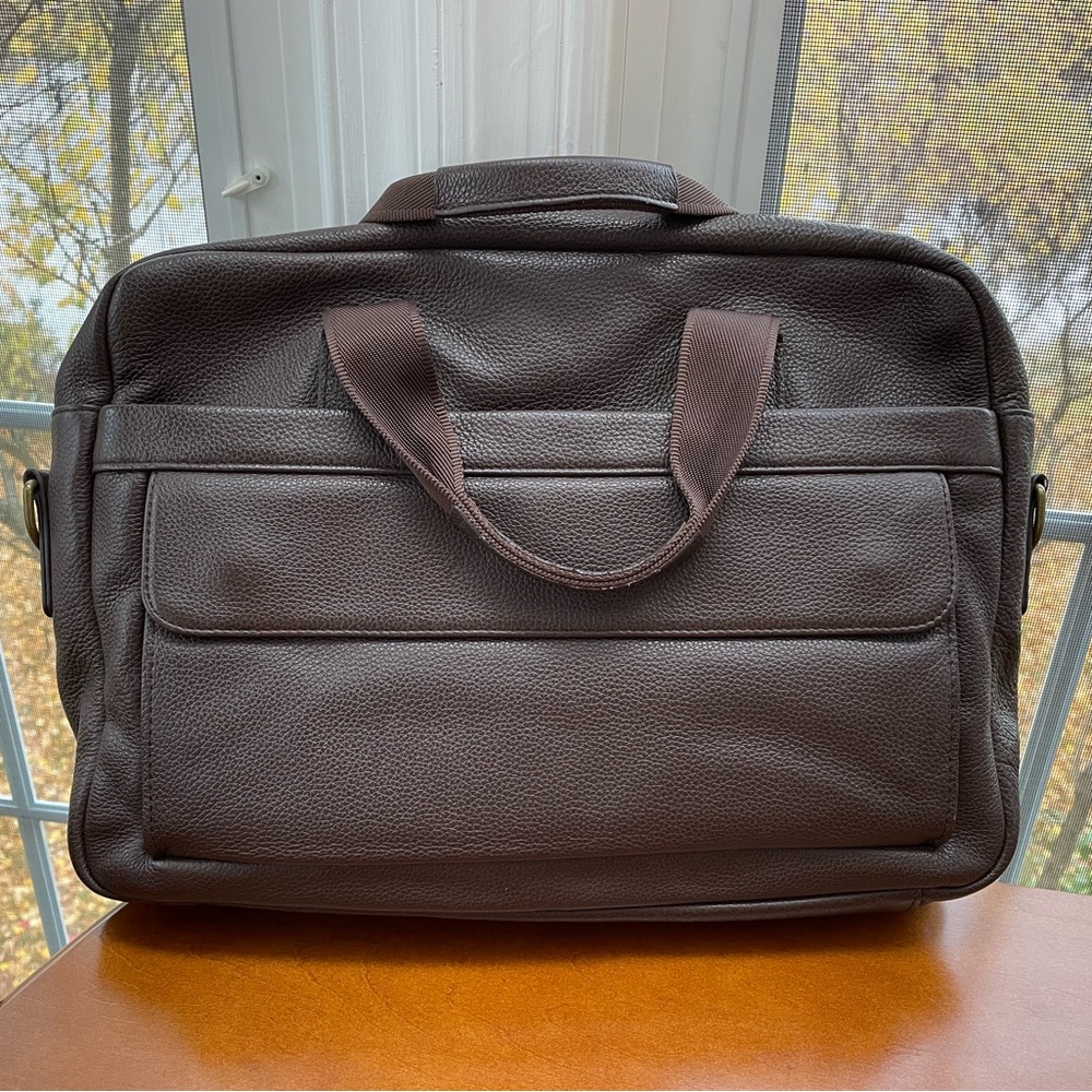Daniel’s NYC pebble grain soft laptop bag/briefcase